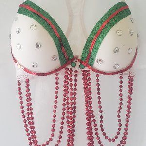 Holiday  burlesque bra